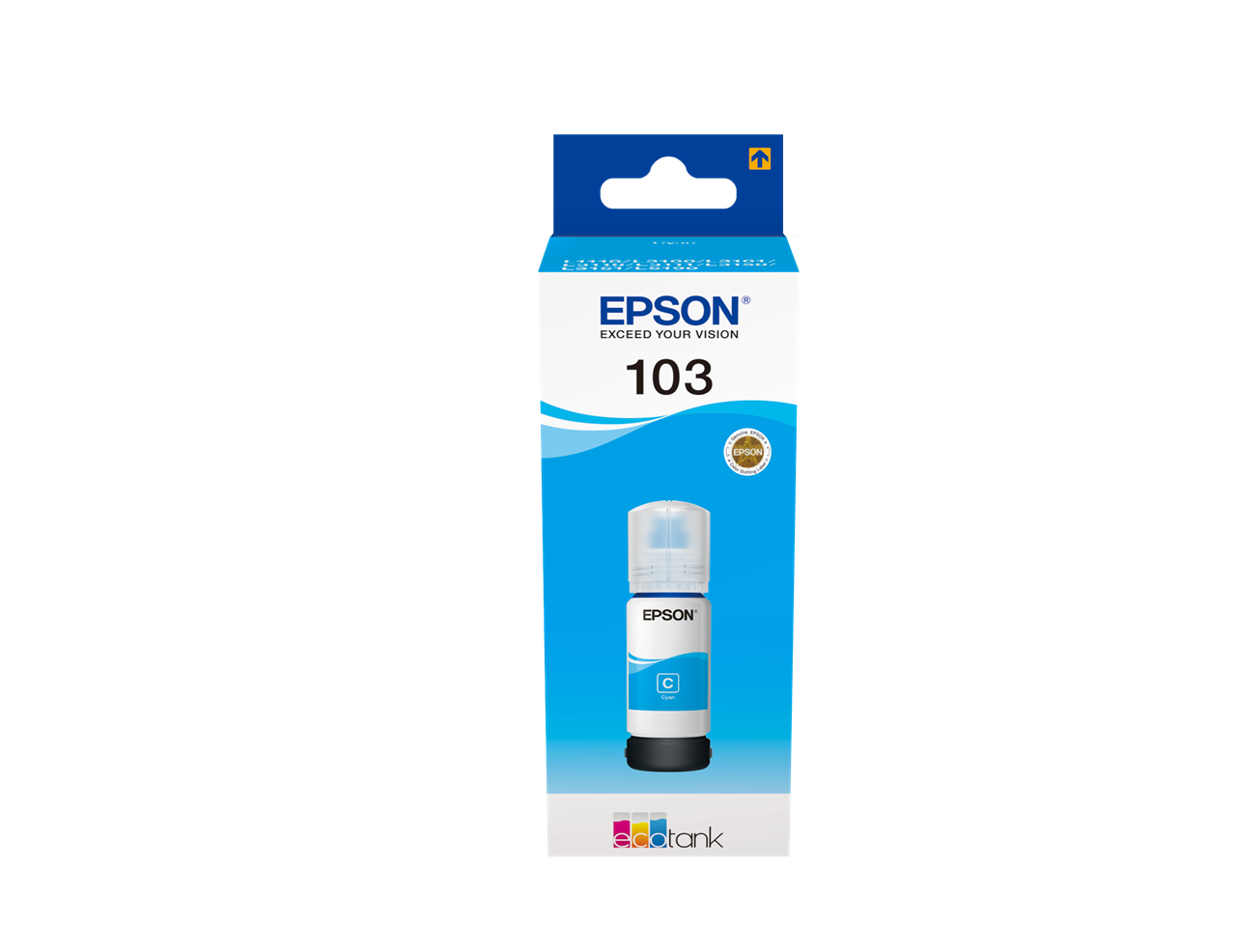 Picture of 103 EcoTank Cyan ink bottle