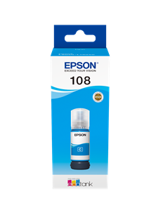 Picture of 108 EcoTank Cyan ink bottle