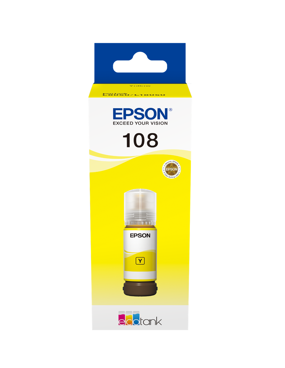 Picture of 108 EcoTank Yellow ink bottle