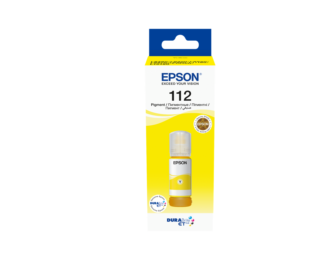 Picture of 112 EcoTank Pigment Yellow ink bottle