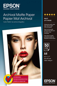 Picture of Archival Matte Paper, DIN A4, 189g/m{s2}, 50 Sheets