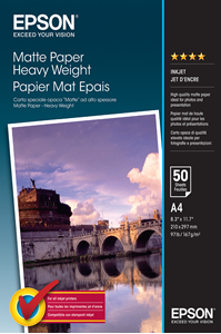 Picture of Matte Paper Heavy Weight, DIN A4, 167g/m{s2}, 50 Sheets