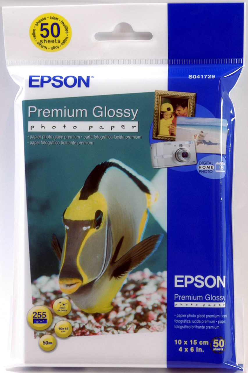 Picture of Premium Glossy Photo Paper, 100 x 150 mm, 255g/m{s2}, 50 Sheets