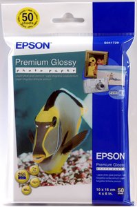 Picture of Premium Glossy Photo Paper, 100 x 150 mm, 255g/m{s2}, 50 Sheets