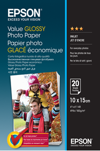 Picture of Value Glossy Photo Paper 10x15cm 20 sheet