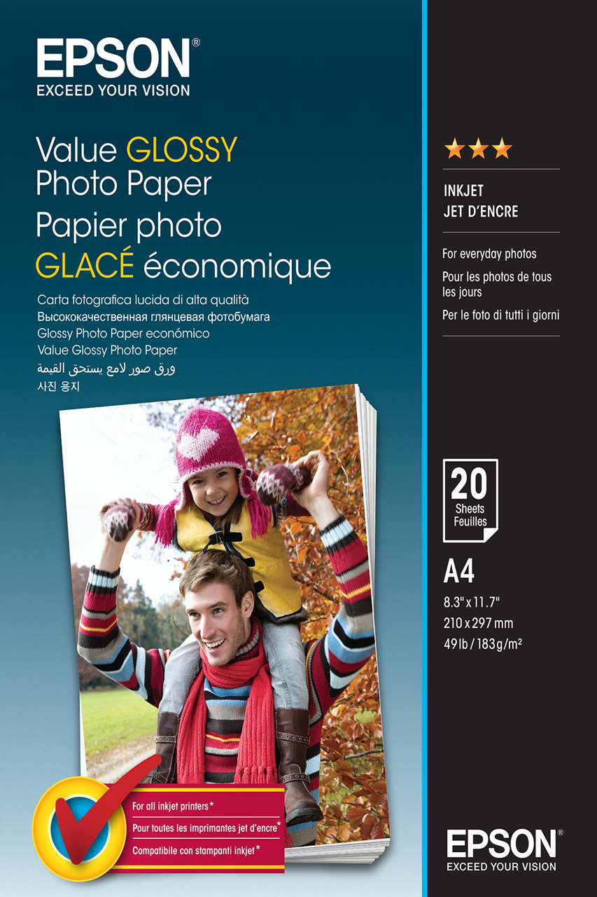 Picture of Value Glossy Photo Paper A4 20 sheet