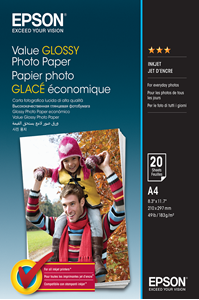 Picture of Value Glossy Photo Paper A4 20 sheet